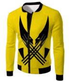 Best Mutant Hero Wolverine Promo Yellow Zip Up Hoodie - Jacket