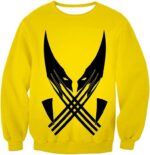 Best Mutant Hero Wolverine Promo Yellow Zip Up Hoodie - Sweatshirt