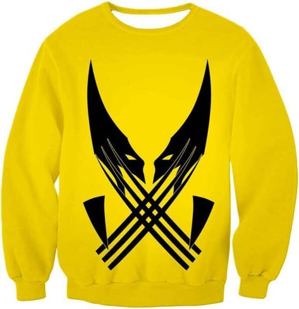 Best Mutant Hero Wolverine Promo Yellow Zip Up Hoodie - Sweatshirt