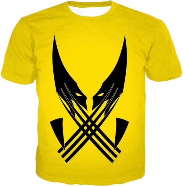 Best Mutant Hero Wolverine Promo Yellow Zip Up Hoodie - T-Shirt